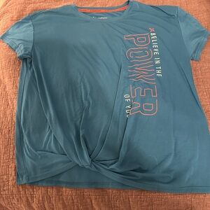 Orangetheory Teal Graphic Tee with Motivational Print